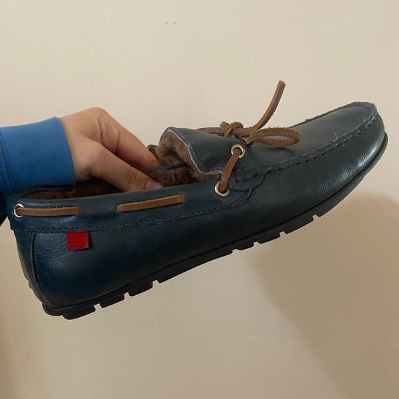 MARC JOSEPH NEW YORK ROCKEFELLER GENUINE SHEARLING  LINED DRIVING SHOE SIZE 7 - Picture 5 of 12